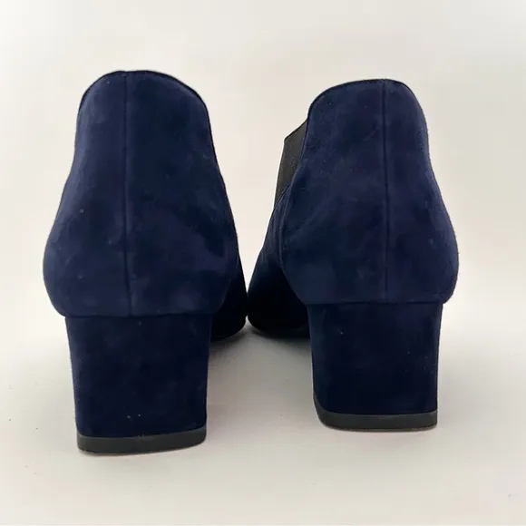 COPY - BeautiFeel Gia Pumps Navy Black Heels Booties Suede Leather Clogs EU 37
