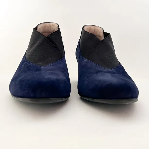 COPY - BeautiFeel Gia Pumps Navy Black Heels Booties Suede Leather Clogs EU 37