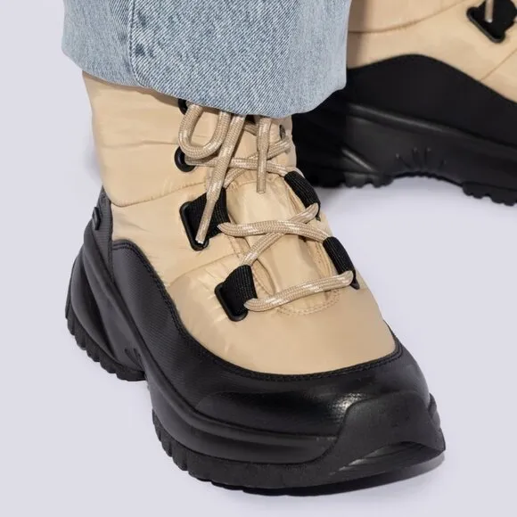 COPY - NEW UGG Waterproof Yose Puffer Lace Up Boots Mustard Seed for women 763mn