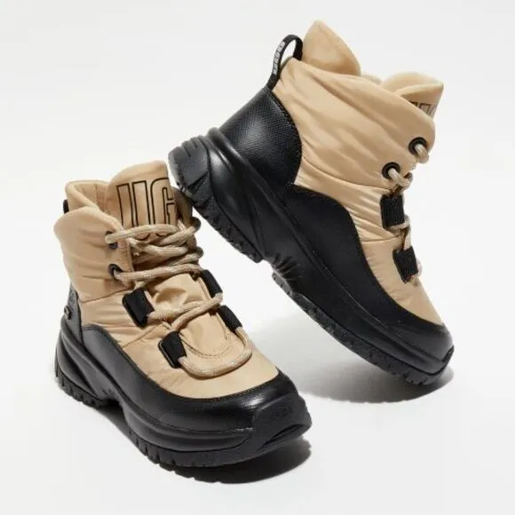 COPY - NEW UGG Waterproof Yose Puffer Lace Up Boots Mustard Seed for women 763mn