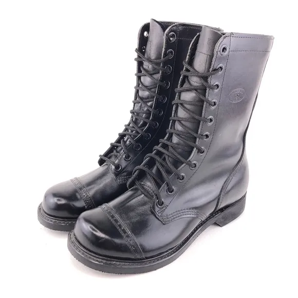 Corcoran 975 Black Leather Paratrooper Jump Boots 8.5