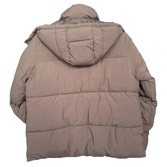 Cotton On Body Recycled Mother Puffer Jacket Deep Taupe Large