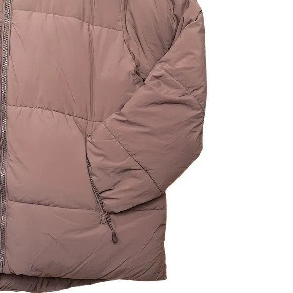 Cotton On Body Recycled Mother Puffer Jacket Deep Taupe Large