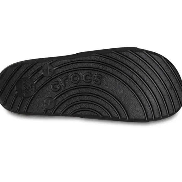 Crocs Adult Slide Sandals,Black, W9/M7 new