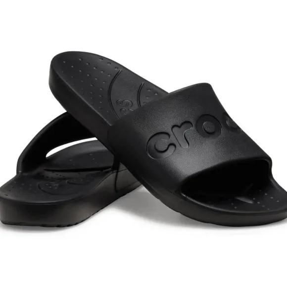 Crocs Adult Slide Sandals,Black, W9/M7 new