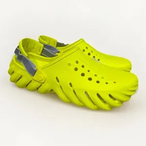 Crocs Echo Clogs Men size 13 w/ Reflective Strap Acidity Neon Yellow Slides New