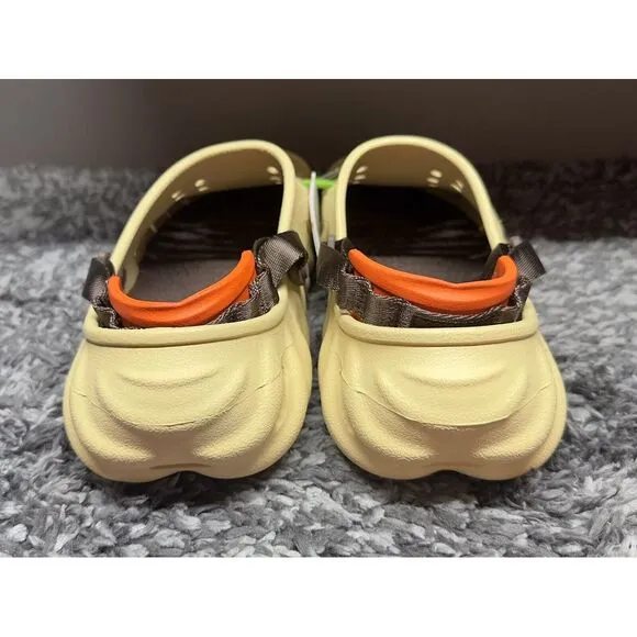 Crocs Echo Clogs Shoes Slides Mens Size‎ 9 Tan Sesame Casual Comfort Slip On