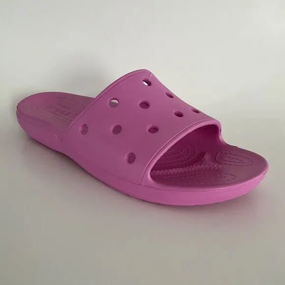 Crocs Sandals Men 13 Pink Open-toe Perforated Slides