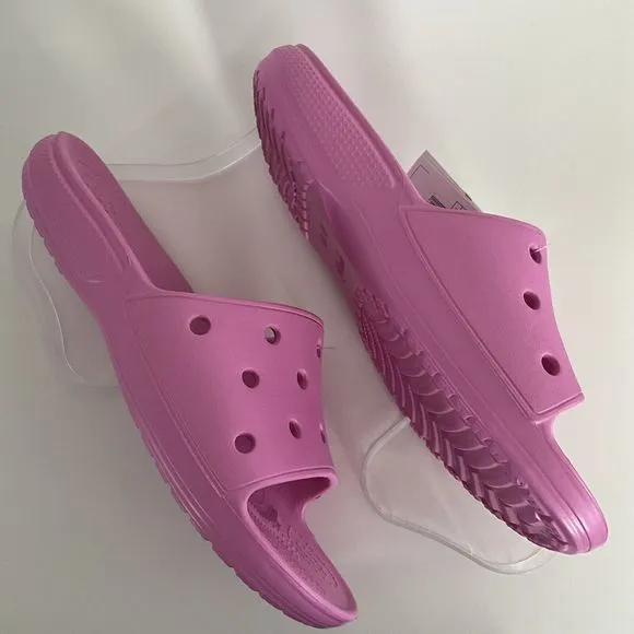 Crocs Sandals Men 13 Pink Open-toe Perforated Slides