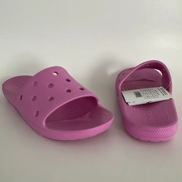 Crocs Sandals Men 13 Pink Open-toe Perforated Slides