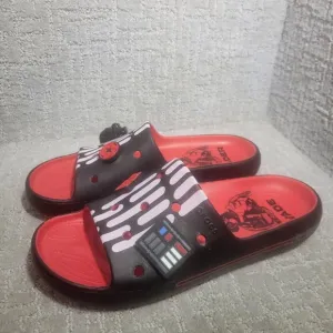 Crocs X Star Wars Darth Vader Unisex Size M10 W12 Black Red Slide Sandals 209829