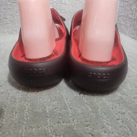 Crocs X Star Wars Darth Vader Unisex Size M10 W12 Black Red Slide Sandals 209829