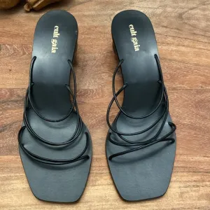 CULT GAIA CASSIE BALL SLIDE SANDAL LEATHER UPPER WOMEN Made in BRAZIL