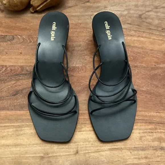 CULT GAIA CASSIE BALL SLIDE SANDAL LEATHER UPPER WOMEN Made in BRAZIL