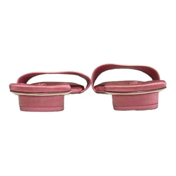 Cult Gaia Maya Satin Flat Sandal Shoe Rose 39.5