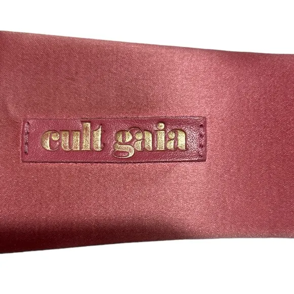 Cult Gaia Maya Satin Flat Sandal Shoe Rose 39.5