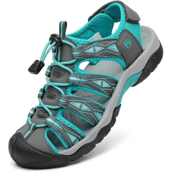 Dannto Womens Hiking Sandals Closed Toe Outdoor Water Shoes Lightweight Summer