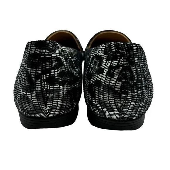 Dansko Larisa Grey Leopard Print Slip On Leather Flats Size 38 (7.5-8)
