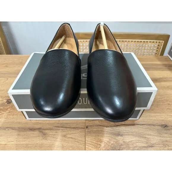 Dansko Larisa Milled Nappa Slip On Flats Black Leather Size 5.5/6 US 36 EU NIB
