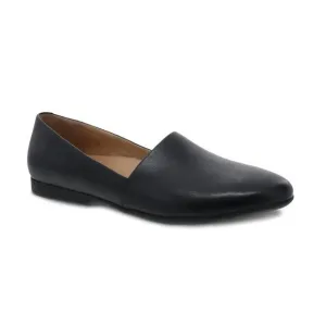 Dansko Larisa Milled Nappa Slip On Flats Black Leather Size 5.5/6 US 36 EU NIB