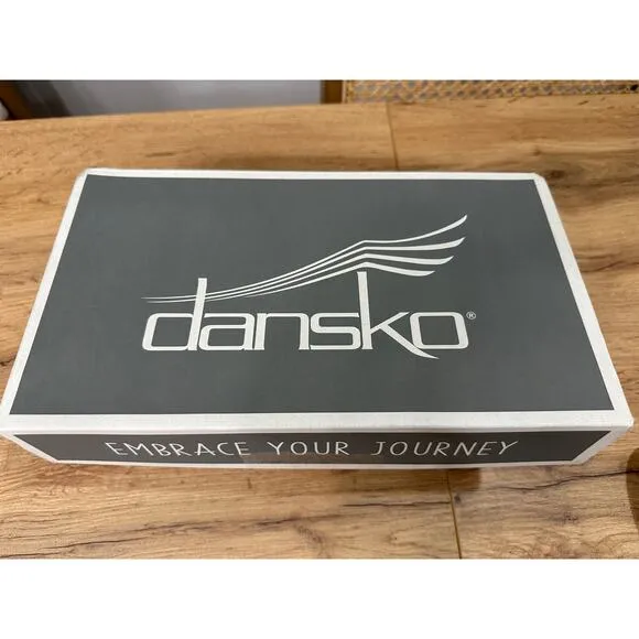 Dansko Larisa Milled Nappa Slip On Flats Black Leather Size 5.5/6 US 36 EU NIB