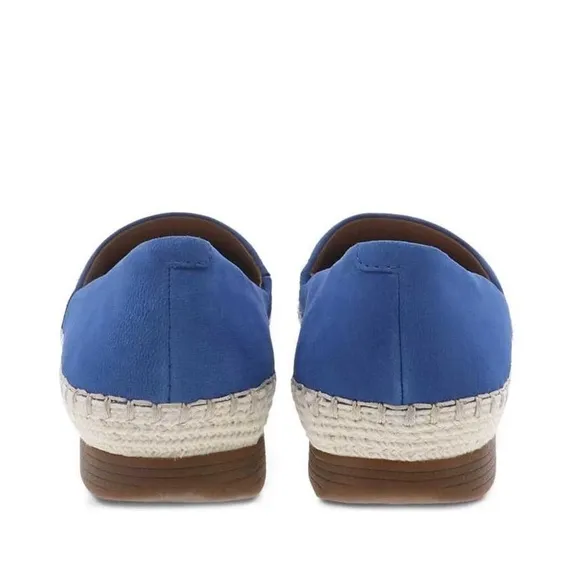 Dansko Lesley Nubuck Espadrille Flats in Cobalt Blue Sz. EU37 Sz. 6.5