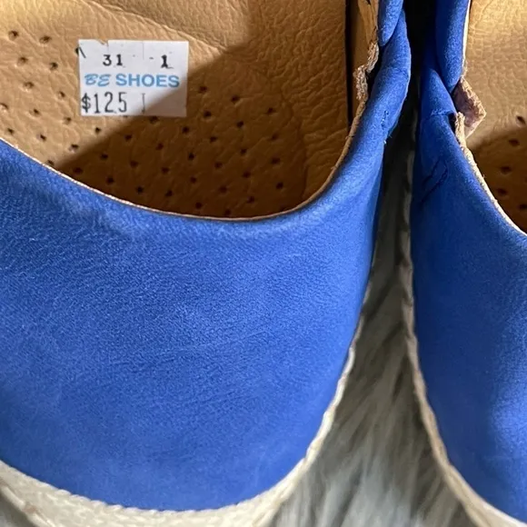 Dansko Lesley Nubuck Espadrille Flats in Cobalt Blue Sz. EU37 Sz. 6.5