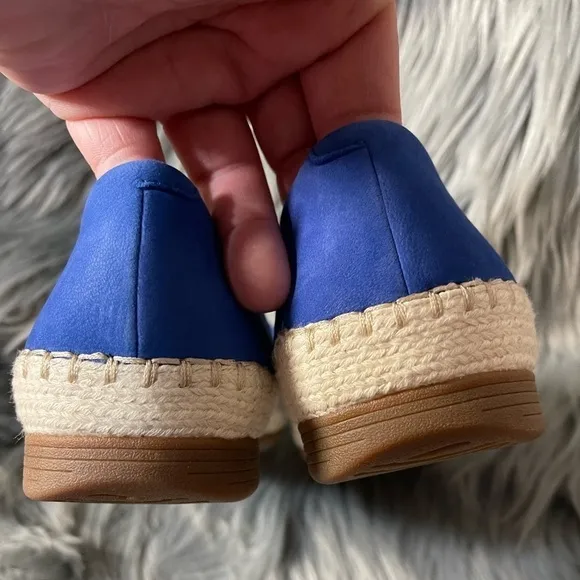Dansko Lesley Nubuck Espadrille Flats in Cobalt Blue Sz. EU37 Sz. 6.5