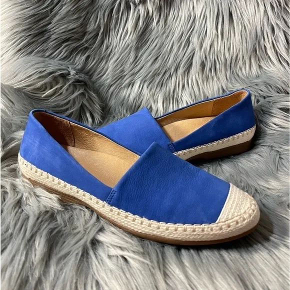 Dansko Lesley Nubuck Espadrille Flats in Cobalt Blue Sz. EU37 Sz. 6.5