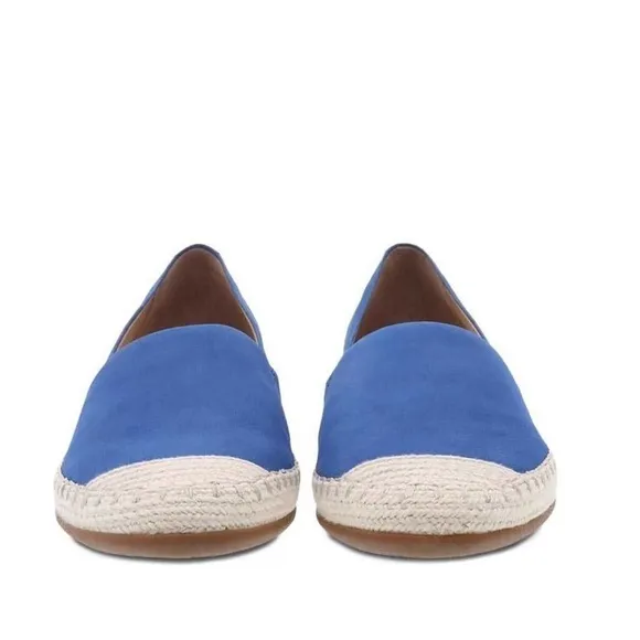 Dansko Lesley Nubuck Espadrille Flats in Cobalt Blue Sz. EU37 Sz. 6.5