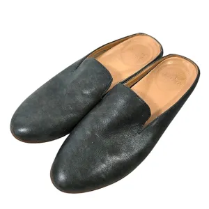 Dansko Lexie Green Leather Slip On Mules