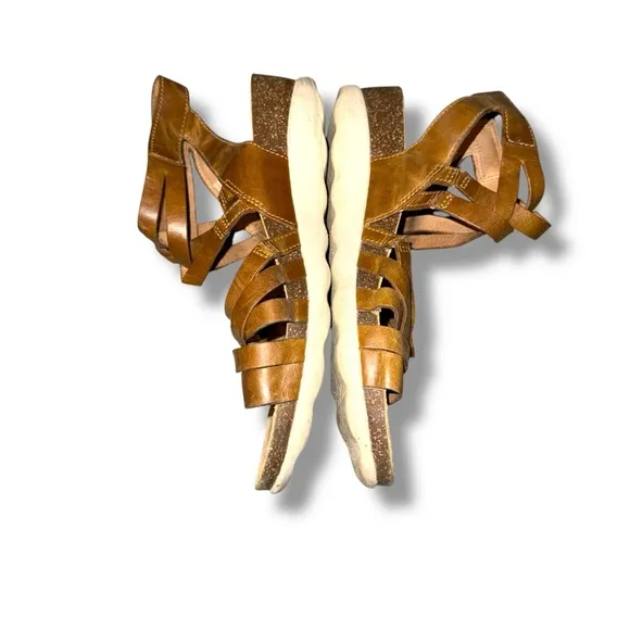 Dansko Mirabella Strappy Brown Leather Sandals Sz 40 EU / 9.5-10 US
