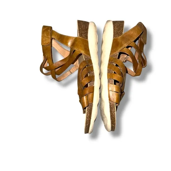 Dansko Mirabella Strappy Brown Leather Sandals Sz 40 EU / 9.5-10 US