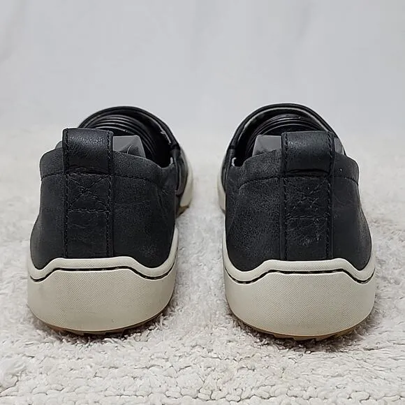 DANSKO STYLE ● REBA BLACK LEATHER SLIP ONS VERY 😍 COMFORTABLE LADIE 37.0  VGUC