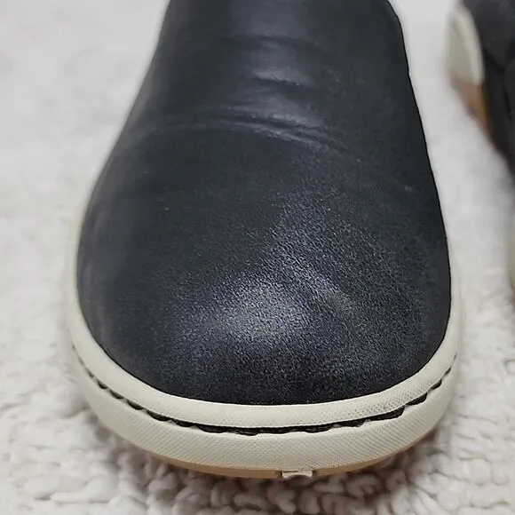 DANSKO STYLE ● REBA BLACK LEATHER SLIP ONS VERY 😍 COMFORTABLE LADIE 37.0  VGUC
