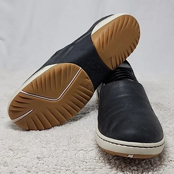 DANSKO STYLE ● REBA BLACK LEATHER SLIP ONS VERY 😍 COMFORTABLE LADIE 37.0  VGUC
