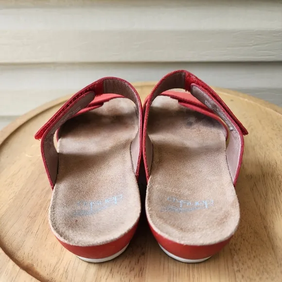 Dansko Vienna slide red sandals
