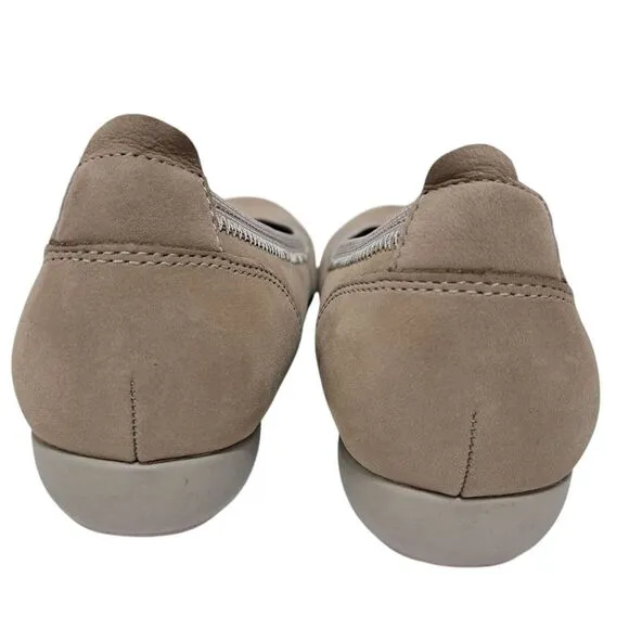 Dansko Women's Kristen Comfy Ballet Flats Slip-On Leather Suede Shoes Sz 40 Taup