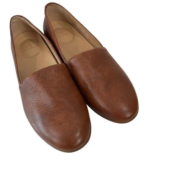 Dansko Womens Slip-On Loafers Brown Leather Shoes Size 36 EU