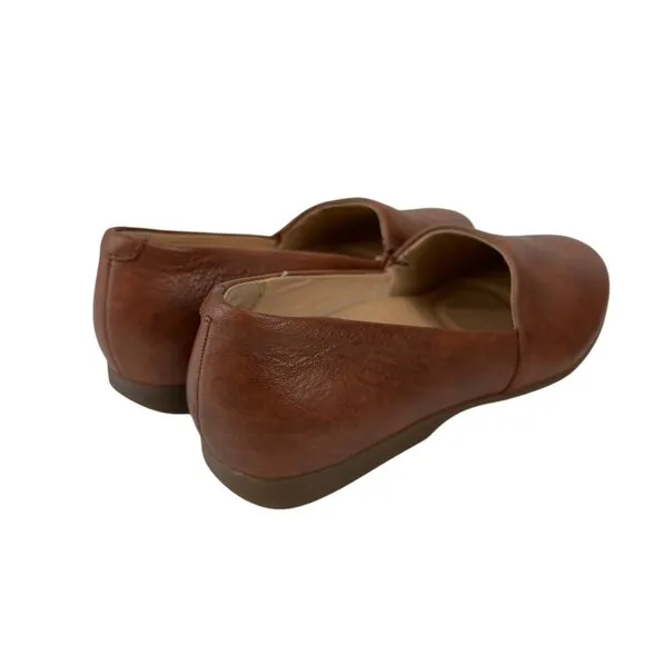 Dansko Womens Slip-On Loafers Brown Leather Shoes Size 36 EU