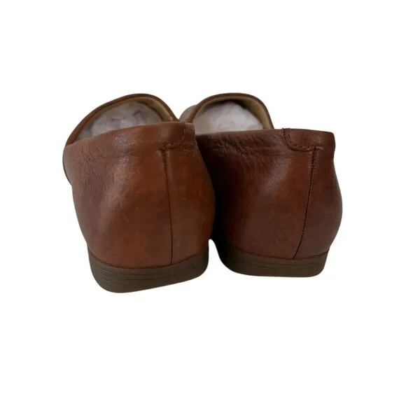 Dansko Womens Slip-On Loafers Brown Leather Shoes Size 36 EU