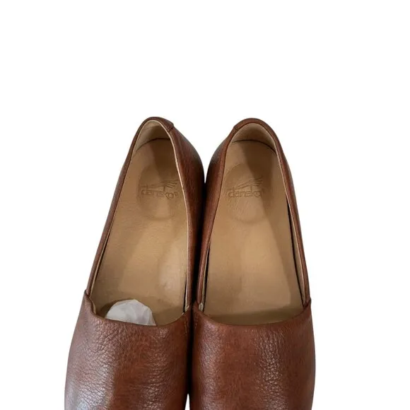 Dansko Womens Slip-On Loafers Brown Leather Shoes Size 36 EU