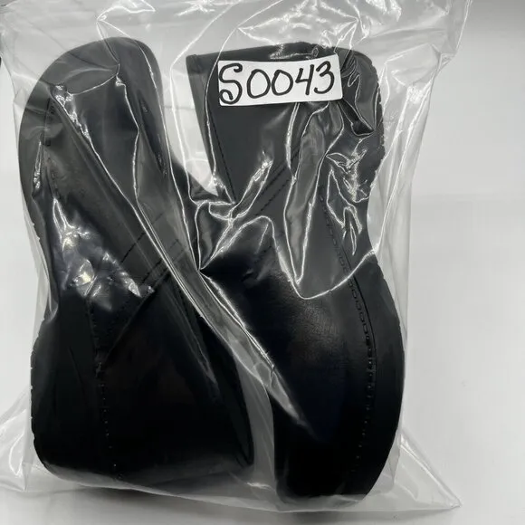 Dansko XP 2.0 8.5 Slip On Work Loafers Black Leather Platform Clog Dress Shoes