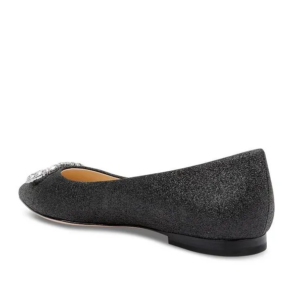 DEE OCLEPPO BALLERINA POINT TOE EMBELLISHED FLATS NWT SZ 7.5