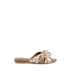 Dee Ocleppo Emma Bow Mule Tan Women Sandals