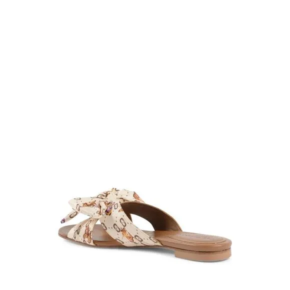 Dee Ocleppo Emma Bow Mule Tan Women Sandals