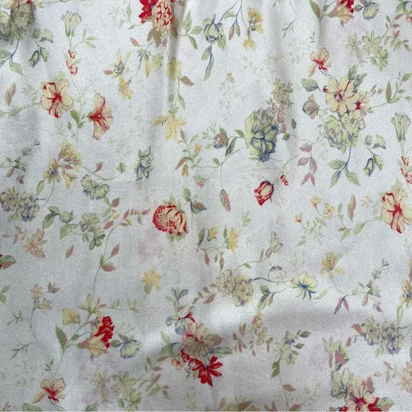 Dôen Jewel Dress in Flowering Meadow 100% Silk Mini Dress Size M