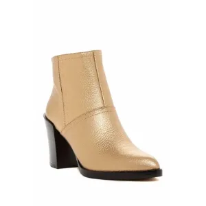 Derek Lam 10 Crosby Raine Cooper Metallic Gold Leather Boots Bootie Sz 9 NIB$395