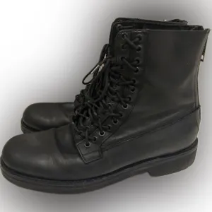 Diesel | Men's Black leather Lace-Up combat Boots