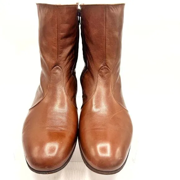 DIOR Vintage Leather Chelsea Boots – Unisex Androgynous Indie Sleaze Classic EUC